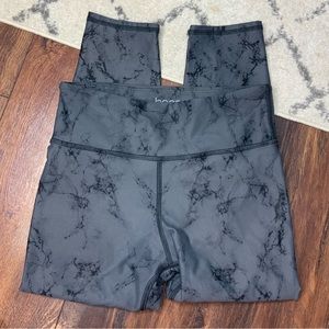 Becco Beverly Tie-Dye Legging Charcoal Black Size Large